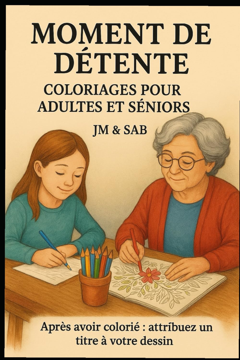 Moments de Détente : livre de coloriage pour adultes et sénior: Relaxation et créativité à tout âge