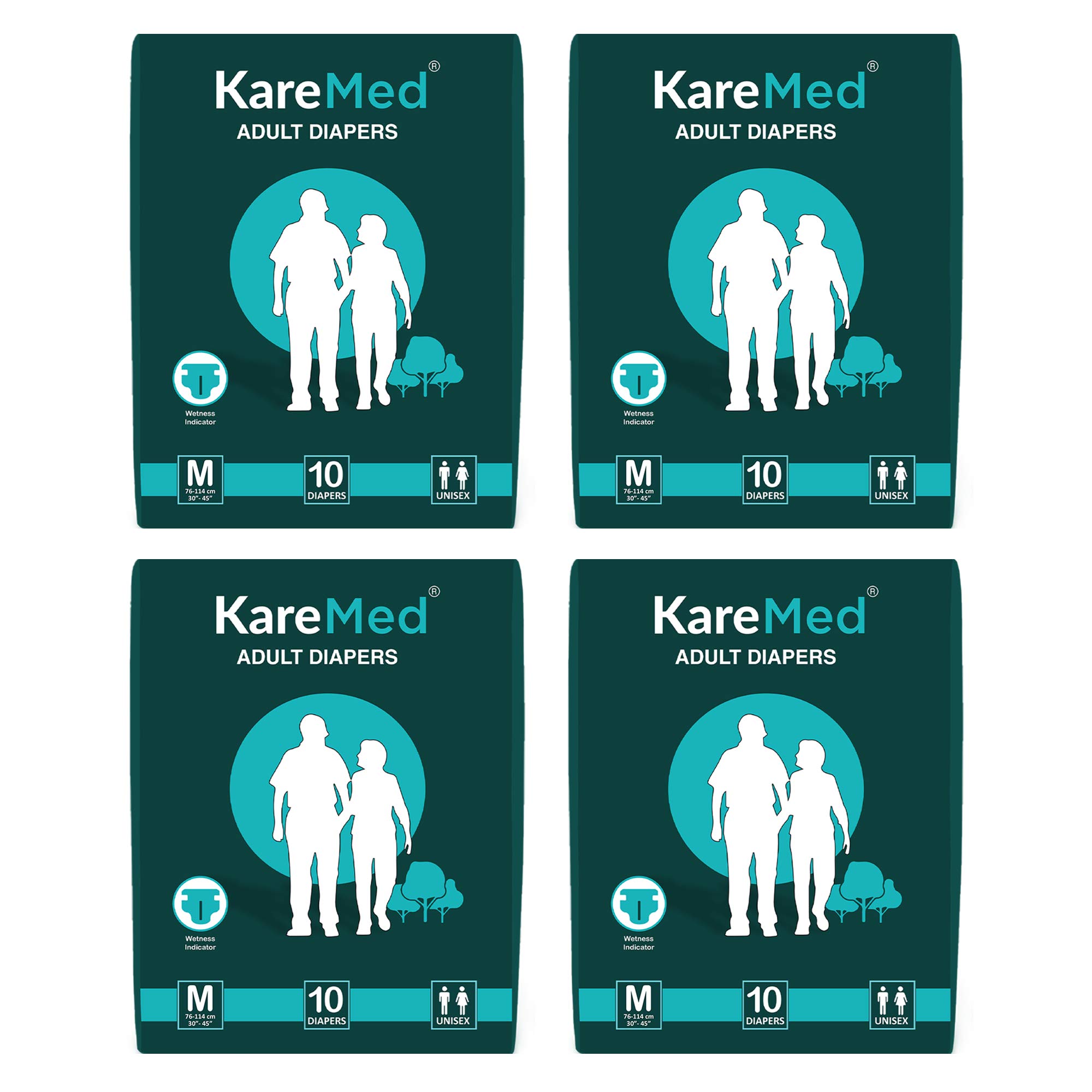 KareMed Adult Diaper Medium,Waist Size 76-114cm (30"-45"),40 Pcs (B08L647DVV) Amazon Price History, Amazon Price Tracker