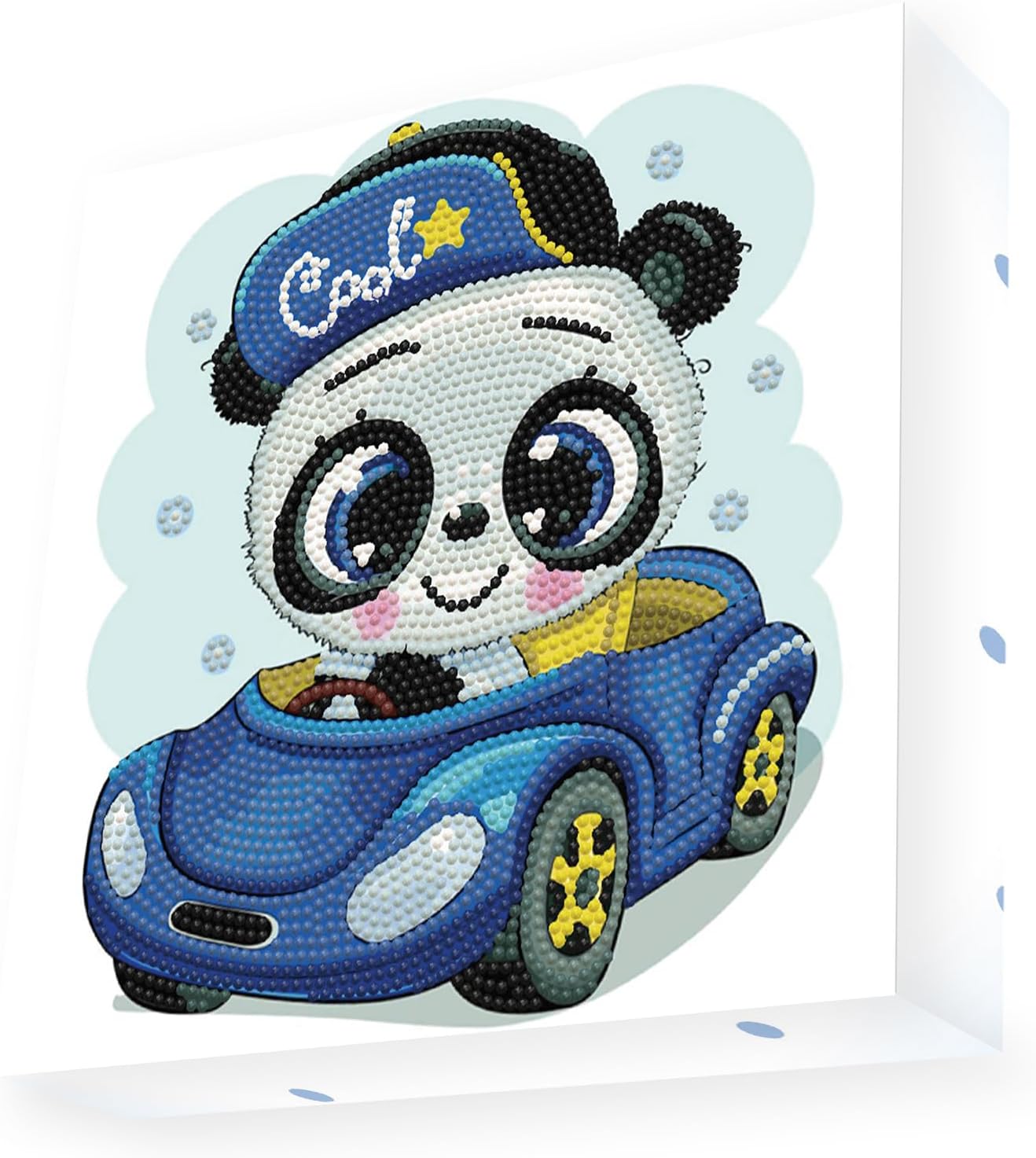 DIAMOND DOTZ Cool Car Dotz Box Animal Diamond Painting Kits for Adults - Diamond Art Kits a Relaxing Creative Craft Kit with Dotz Gems 8.7"x8.7"