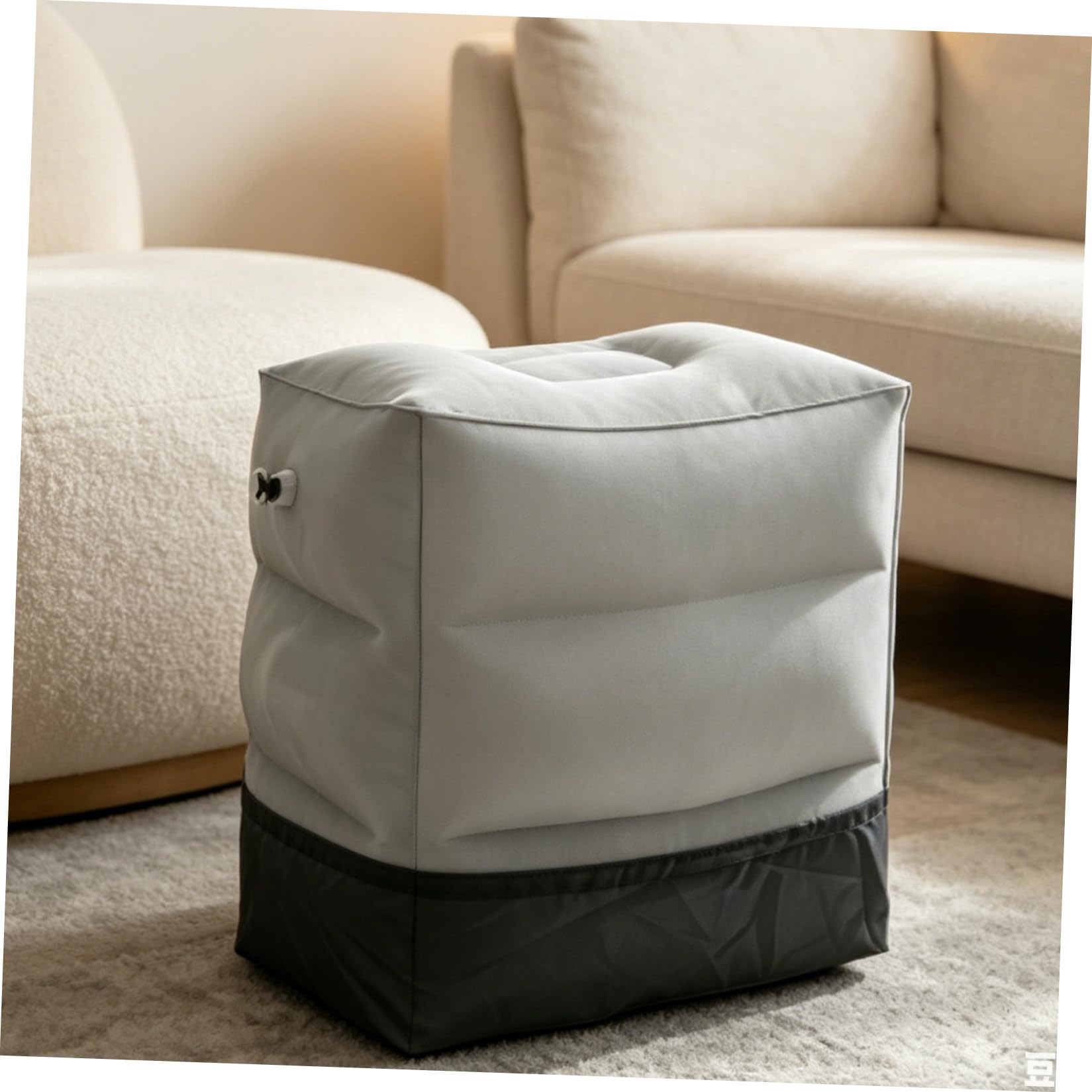 GALPADA 2 Set Poggiapiedi Gonfiabili Portatili da Viaggio Cuscino Ergonomico Regolabile per Supporto Gambe su Aereo Treno Ufficio e Casa Salvaspazio e Leggero