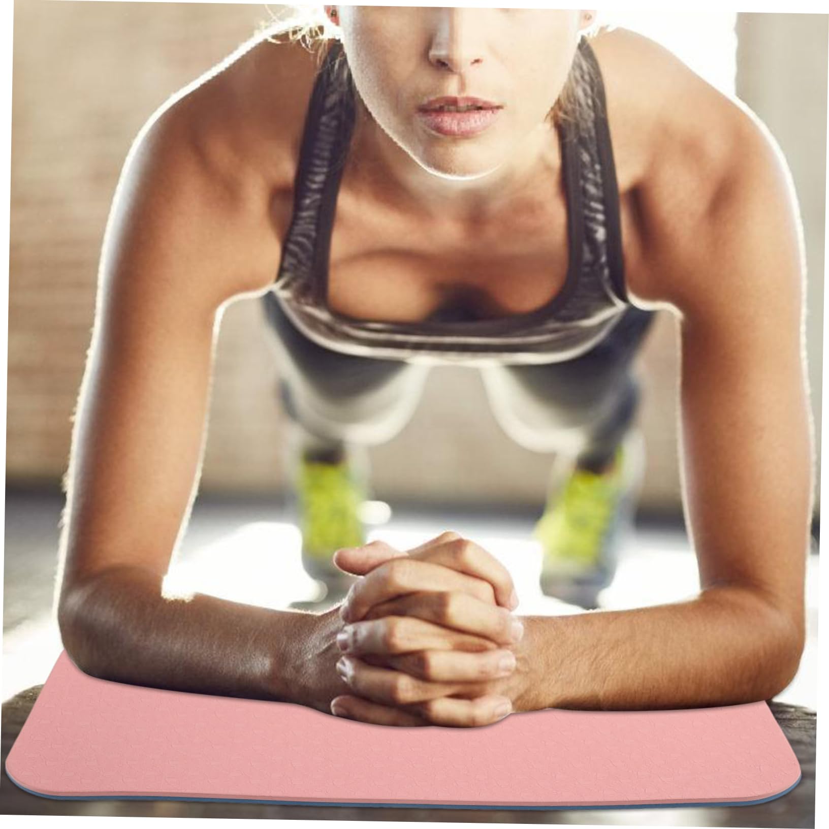 Mikikit Non-Slip Yoga Kneeling Pad Soft Knee Pads for Men Elbow Guard Yoga Mat Supplies