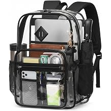 Clear Backpack Stadium Events Transparent Backpack 16.5 inch
