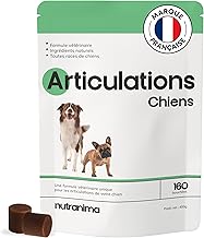 Dog Joints | Mobility & Osteoarthritis Supplement | 160 Natural Treats | Anti-inflammatory, Collagen | Puppy, All Ages & Breeds | Veterinary Formula - French Brand