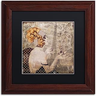 Trademark Fine Art ALI4027-W1111BMF A Date with Paris, 11x11-Inch, 11x11