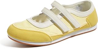 Women's Canvas Mary Jane Shoes Adjustable Hook and Loop Daily