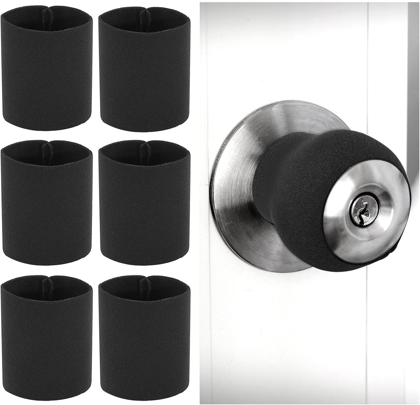 6PCS Round Door Handle Covers Door Handle Protector The Door Knob