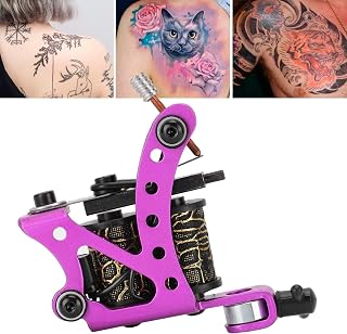 Coil Tattoo Machine Professional Alloy Liner Shader Beauty Pattern Power Supply Color Inks Body Tattoo Gun for Beginner Tattooist Liner and Shader (1)