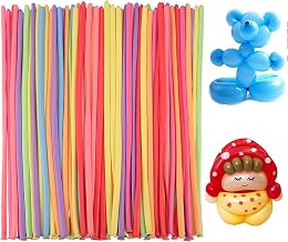 100 Pcs Modelling Balloons, Long Balloons – 260Q Latex Twisting Balloons for Parties, Birthdays, Weddings (Macaron Mix)