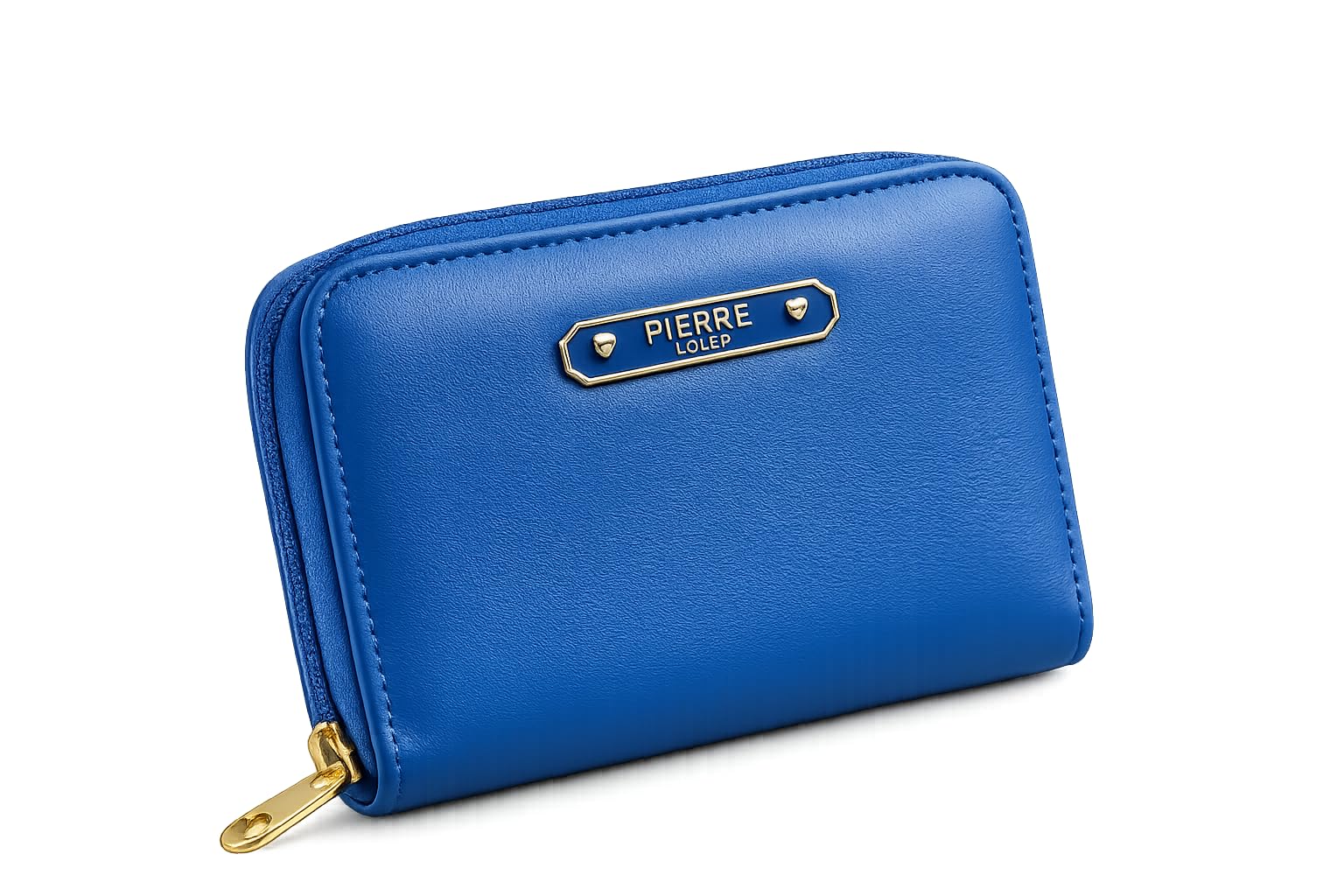 Best Buy 11 Women's Zip Around Wallet Blue PU Leather-image-40