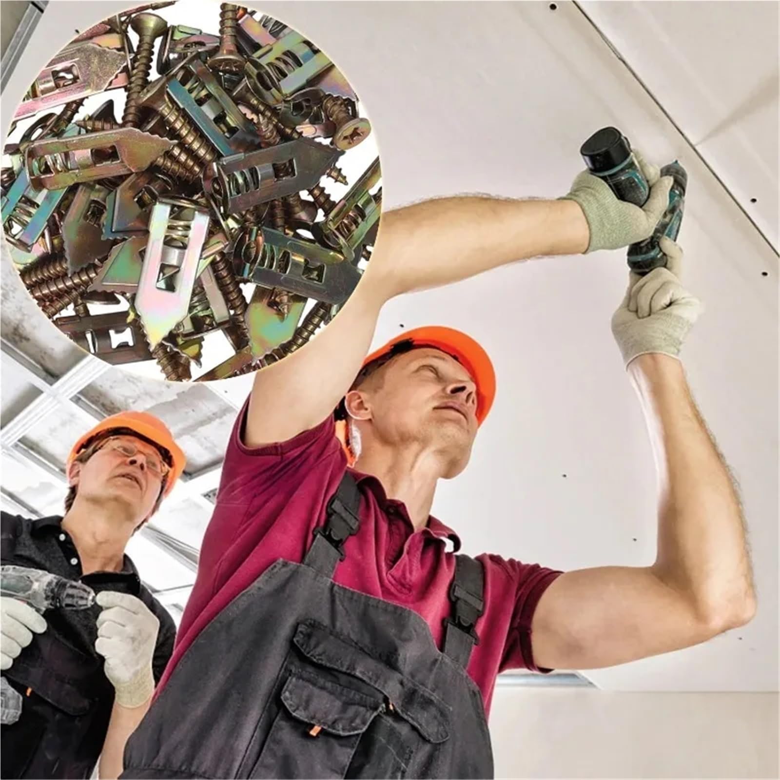 Hohlraum-Spreizdübel mit Selbstbohrfunktion, Selbstbohrende Ankerschrauben for Trockenbau-Gipskartonplatten(300 Sets)
