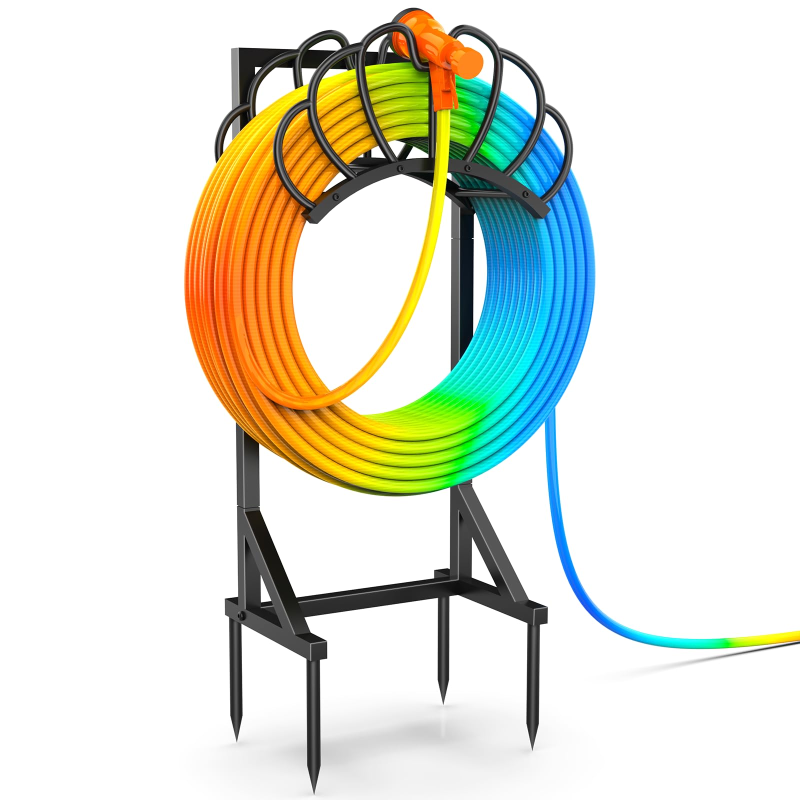 Photo 1 of Garden Water Hose Holder for Outside Hose Stand Hanger Rack Freestanding