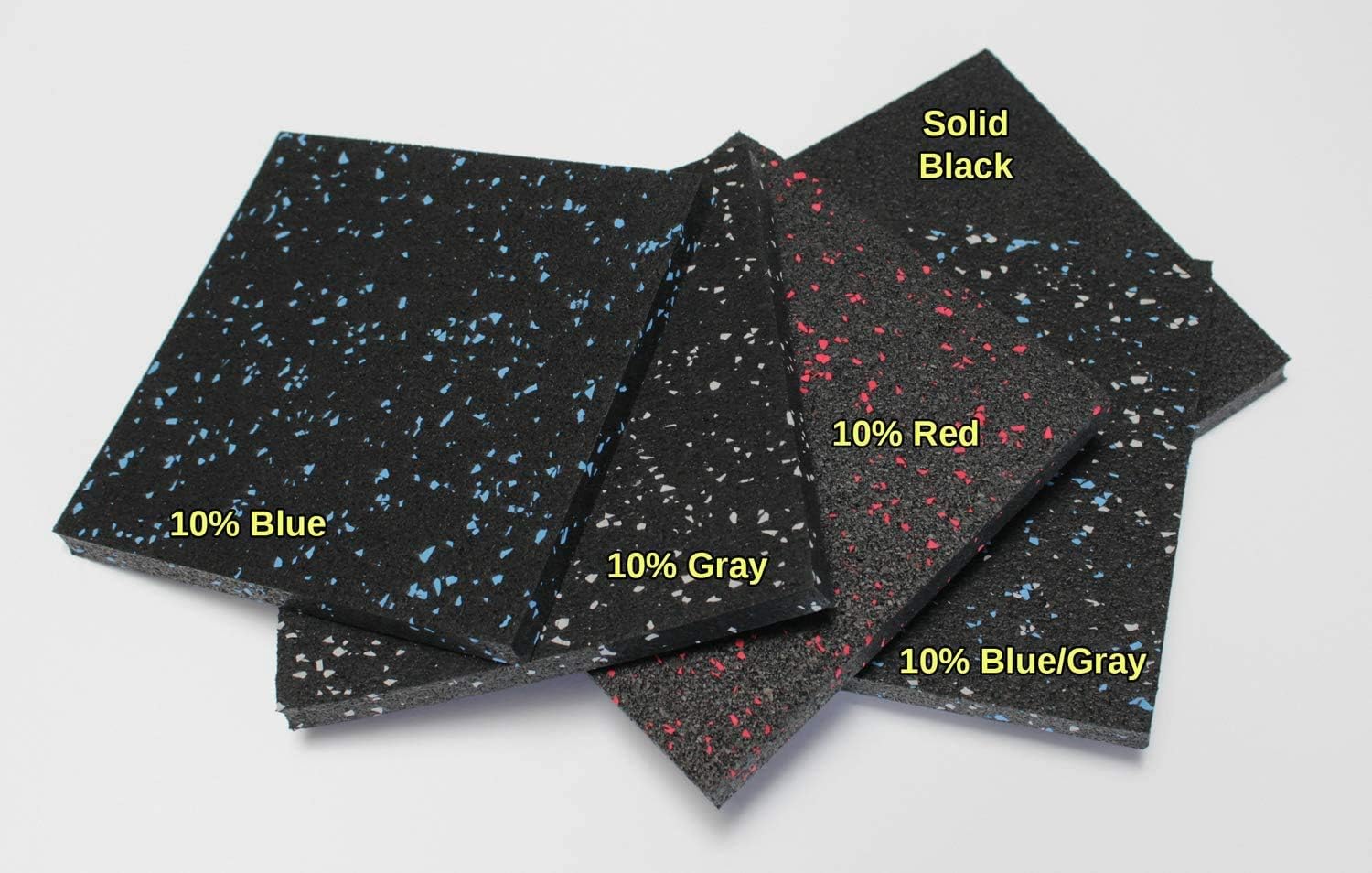 American Floor Mats 1/2in (12mm) Thick Solid Black 4' x 10' Heavy Duty Rubber Rolls, Protective Exercise Mats, Commercial Gym Flooring