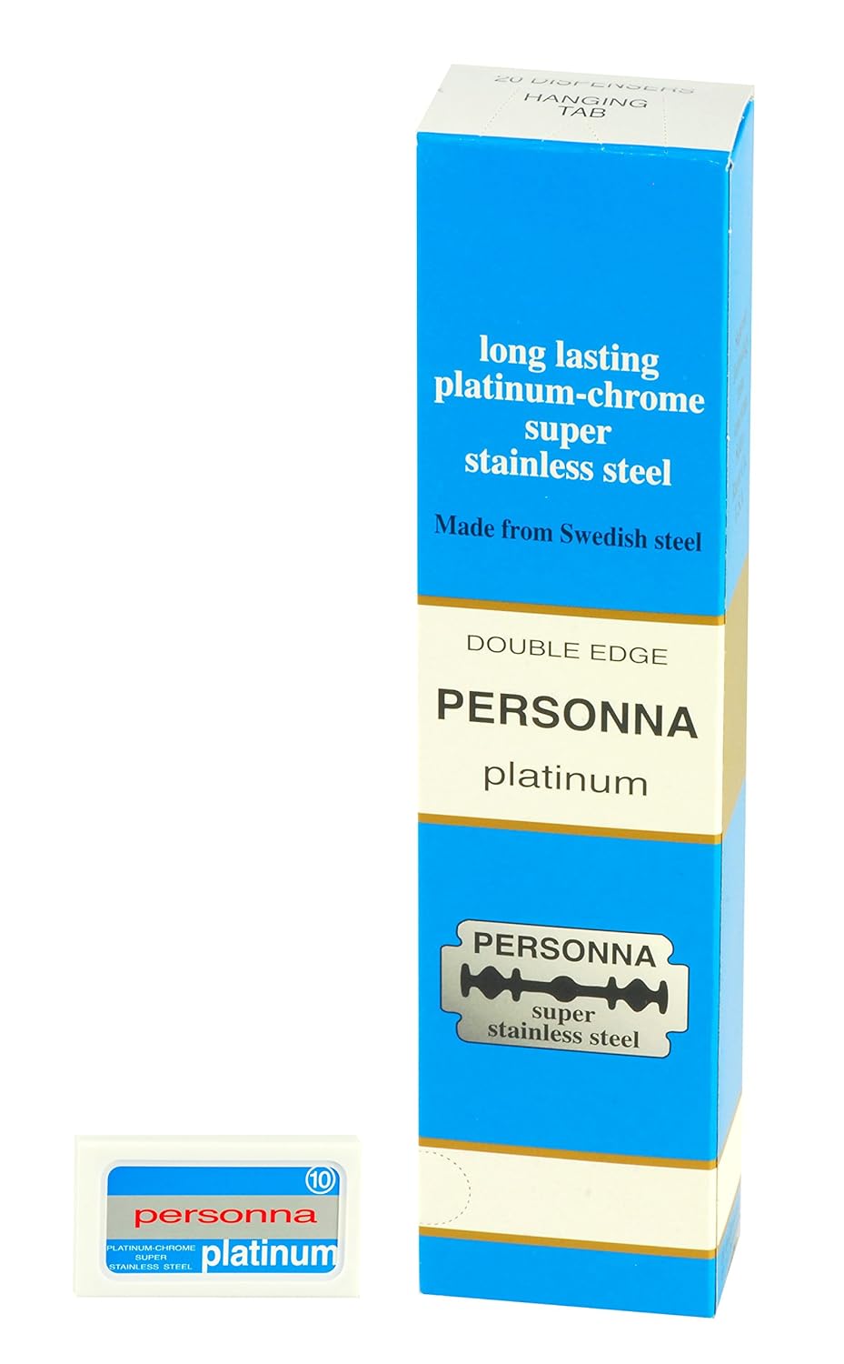 200 Israeli Personna Blue Razor Blades Double Edge Blades
