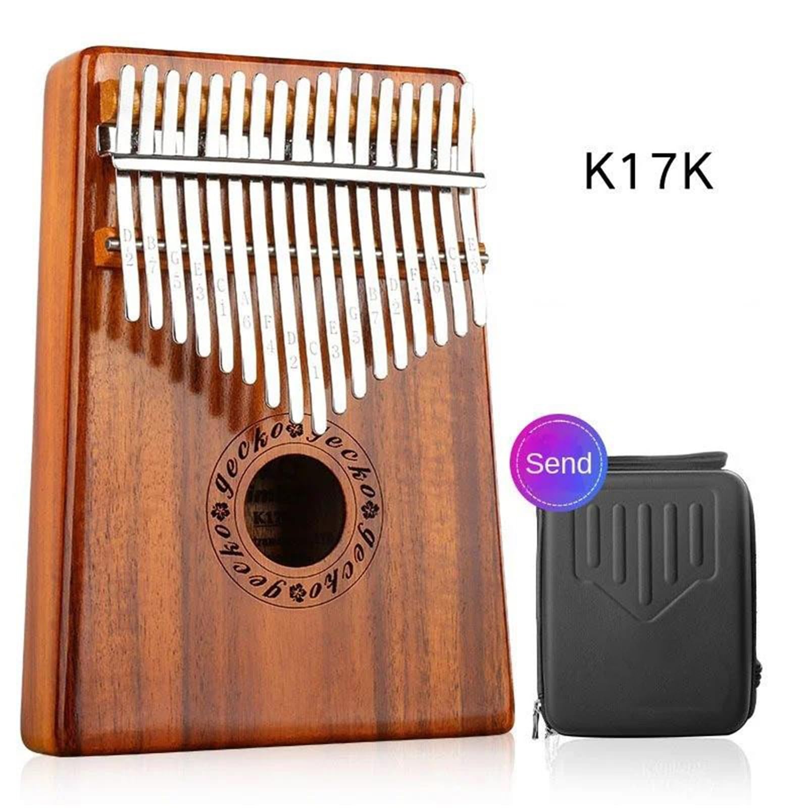 Kalimba For Beginners Kalimba 17 Keys Professional Portable Finger Piano Music Instrument Miniature Piano Wooden Musical Instrument(17K)