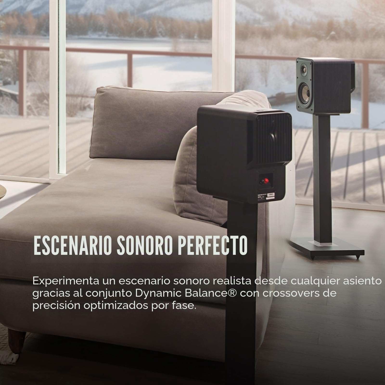 Polk Audio Signature Elite ES15 - Altavoces para estantería, Altavoces de Alta fidelidad para Sistema de Sonido de Cine en casa, Audio de Alta resolución, Color Negro