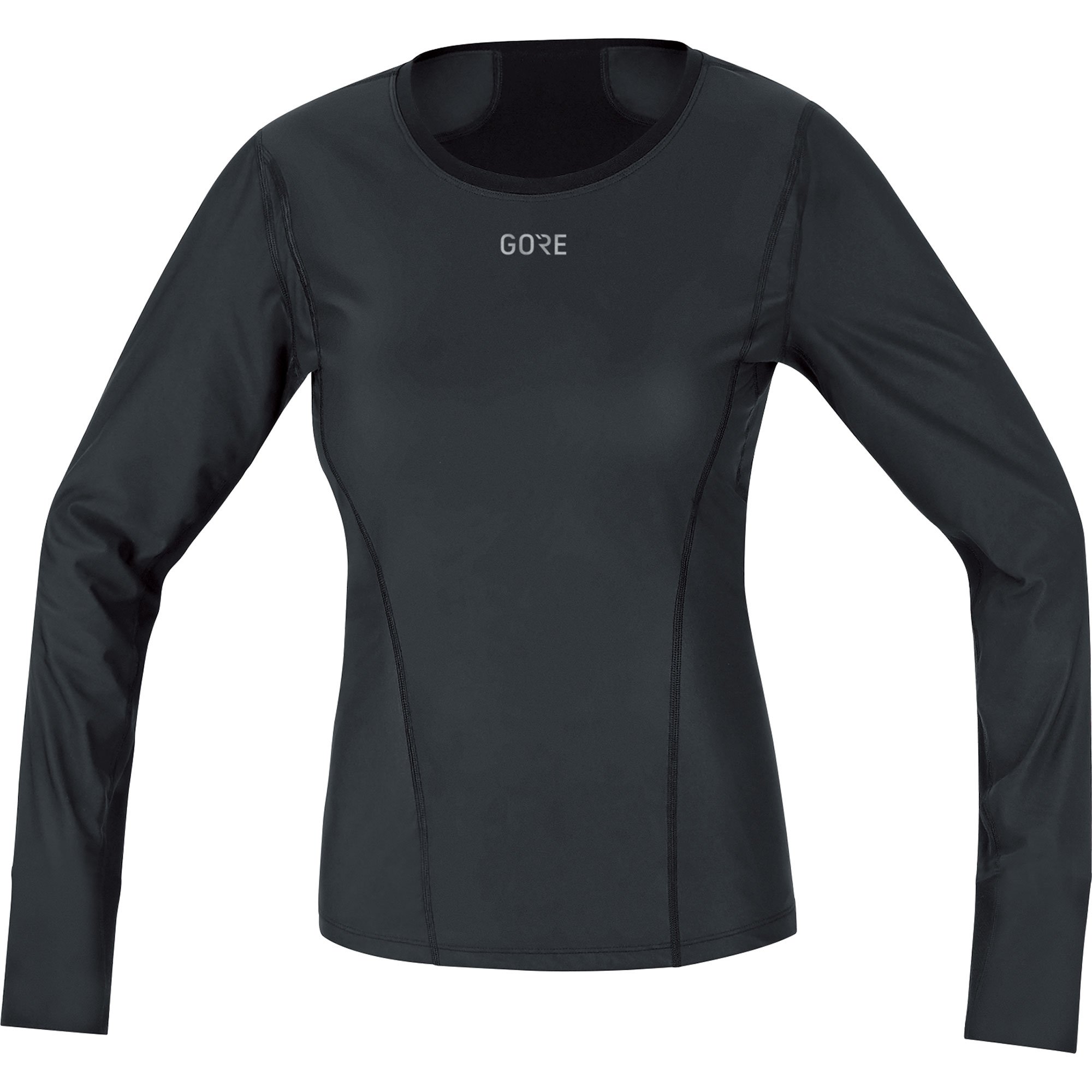 Gore Wear Kobiety M Wmn GWS BL L/S Shirt Koszulka Termiczna, Czarny, 38