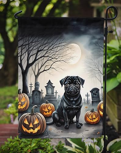 Miniatura 60 de Caroline's Treasures DAC2011GF - Bandera decorativa para jardín de Halloween con diseño de beagle para jardín, jardín, jardín, jardín, multicolor