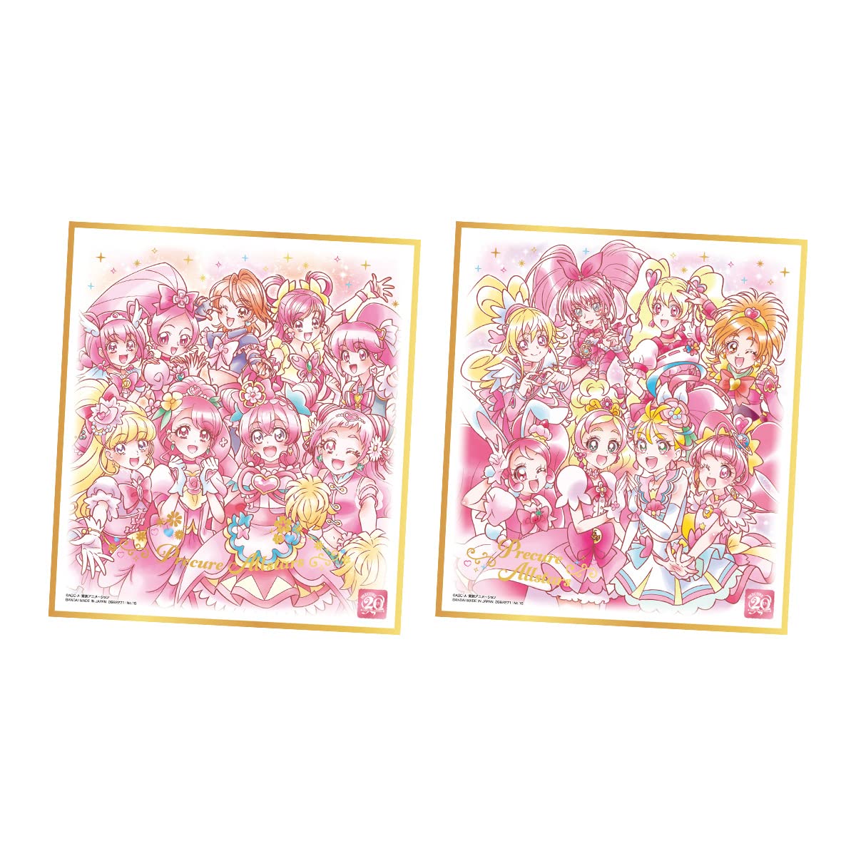 プリキュア 色紙ART　コンプセット プリキュアグッズまとめ売りプリキュア色紙ART97枚ぬいぐるみ手提げ