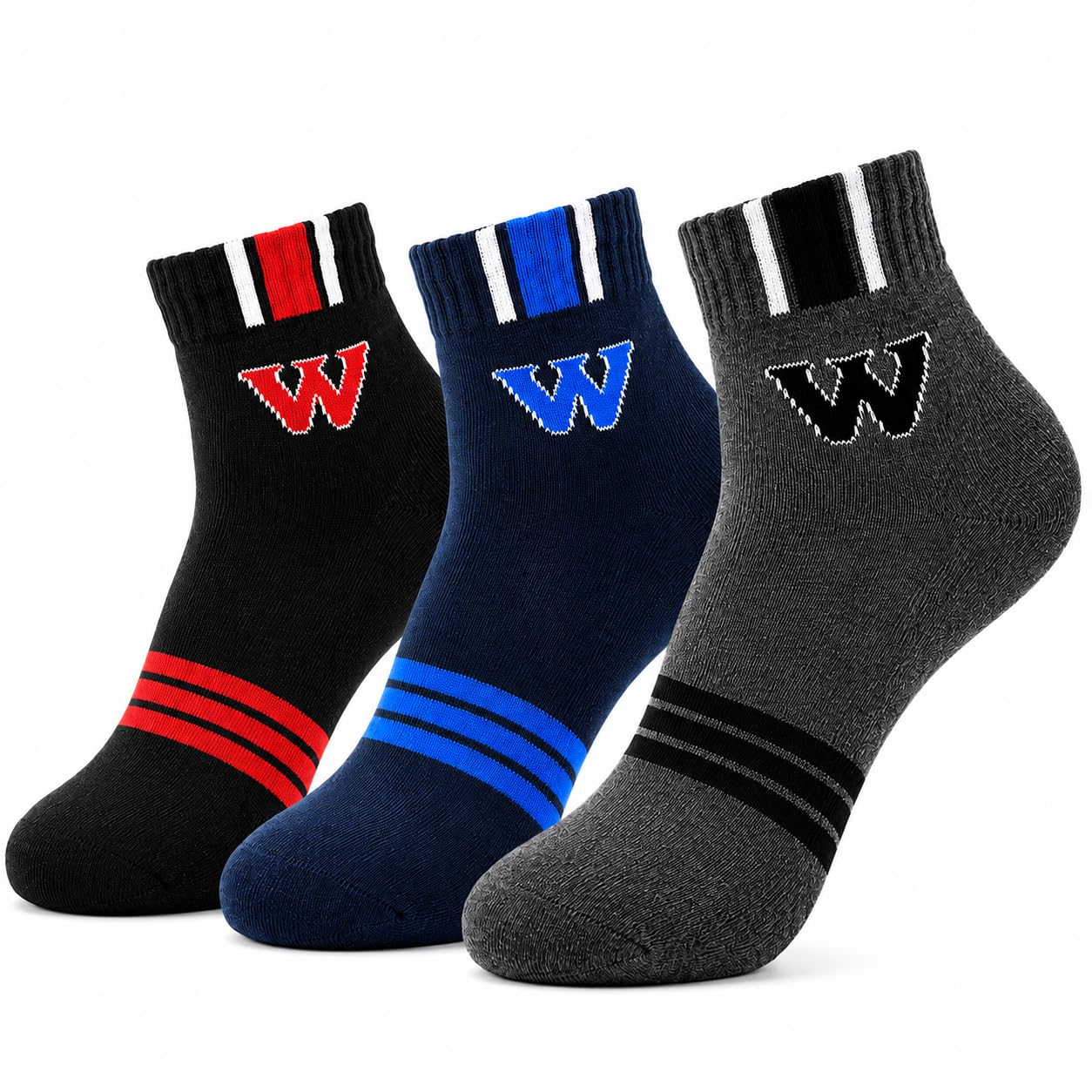 cortica Men's Cotton Terry Towel Ankle Length Socks | Cushioned Breathable Cotton Socks for Men | Sweat Absorbent Comfort Fit | Sports, Gym, Walking & Daily Wear Socks-picture-20