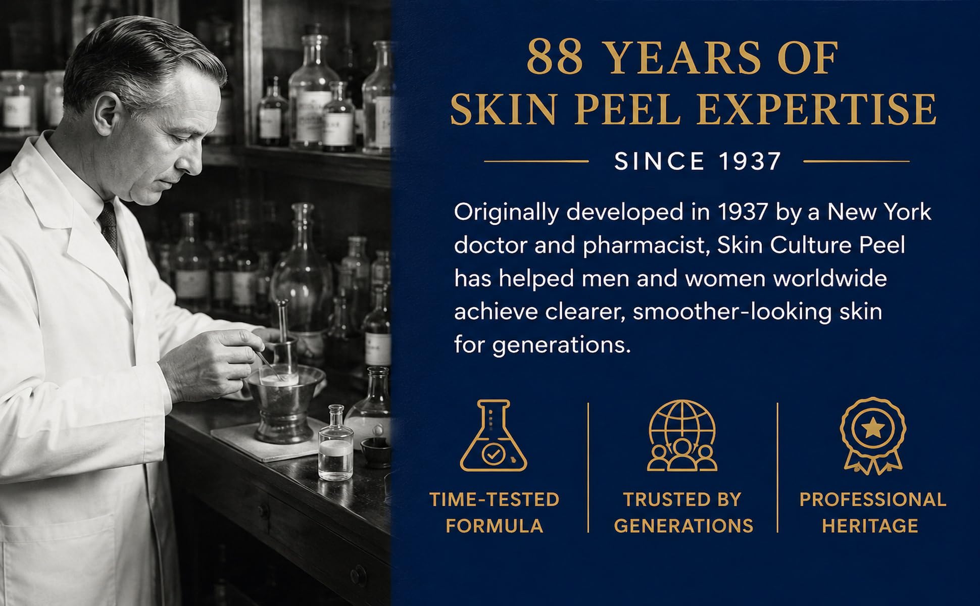 Skin Culture Juego de 5 tarros de tratamiento Skin Peel 4000 | Utilizado por miles de hombres y mujeres desde 1937 | Se deshace de cicatrices de acné, manchas, poros grandes, líneas finas, daños por