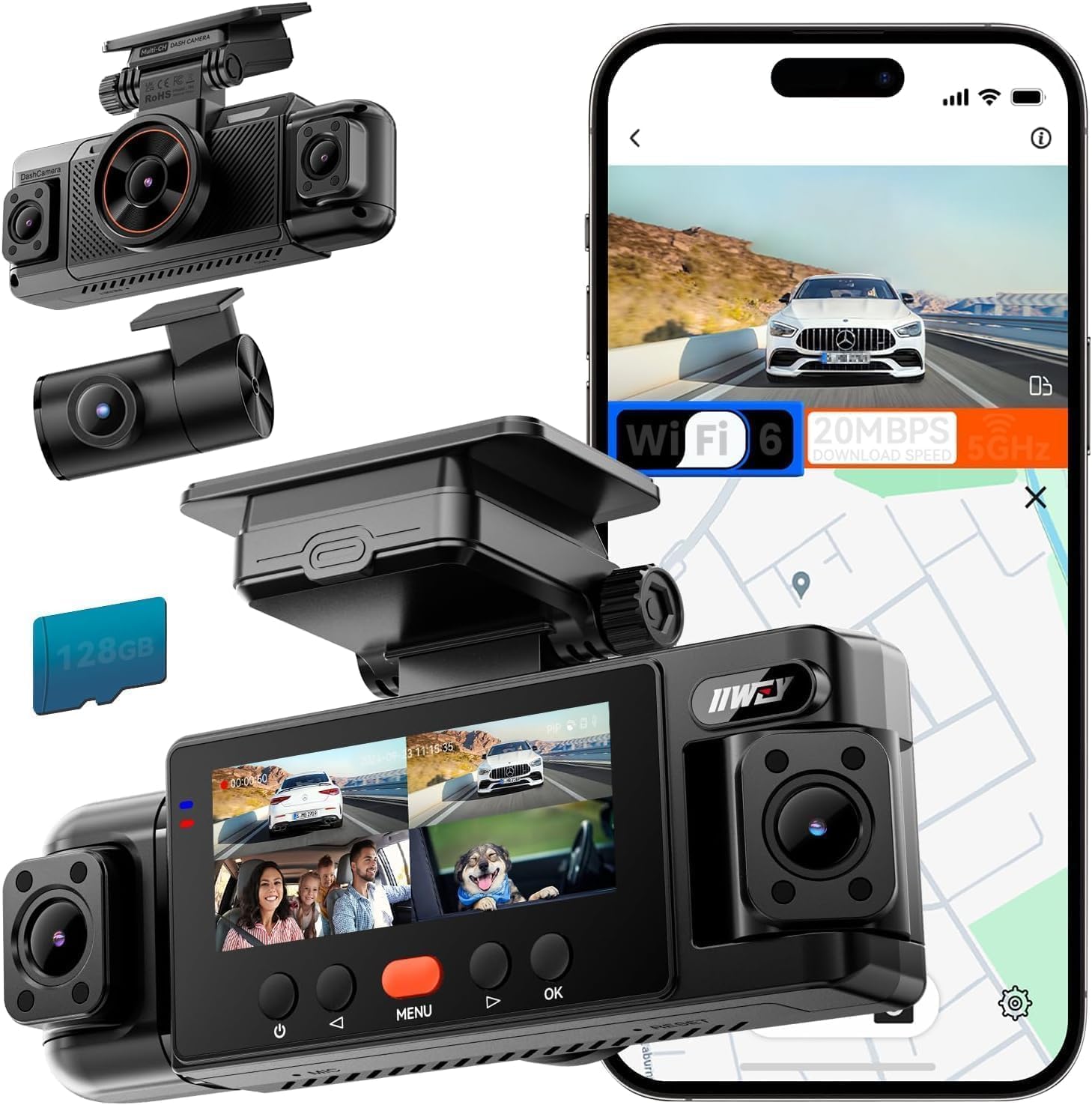 IIWEY N6 360° Dash Cam 4 Channel Review