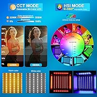 Vista 3 de GVM RGB LED Video Lighting Kit, 800D Studio Video Lights with Panel, APP Control for YouTube Photography Lighting, 3200K-5600K, 8 Kinds of The