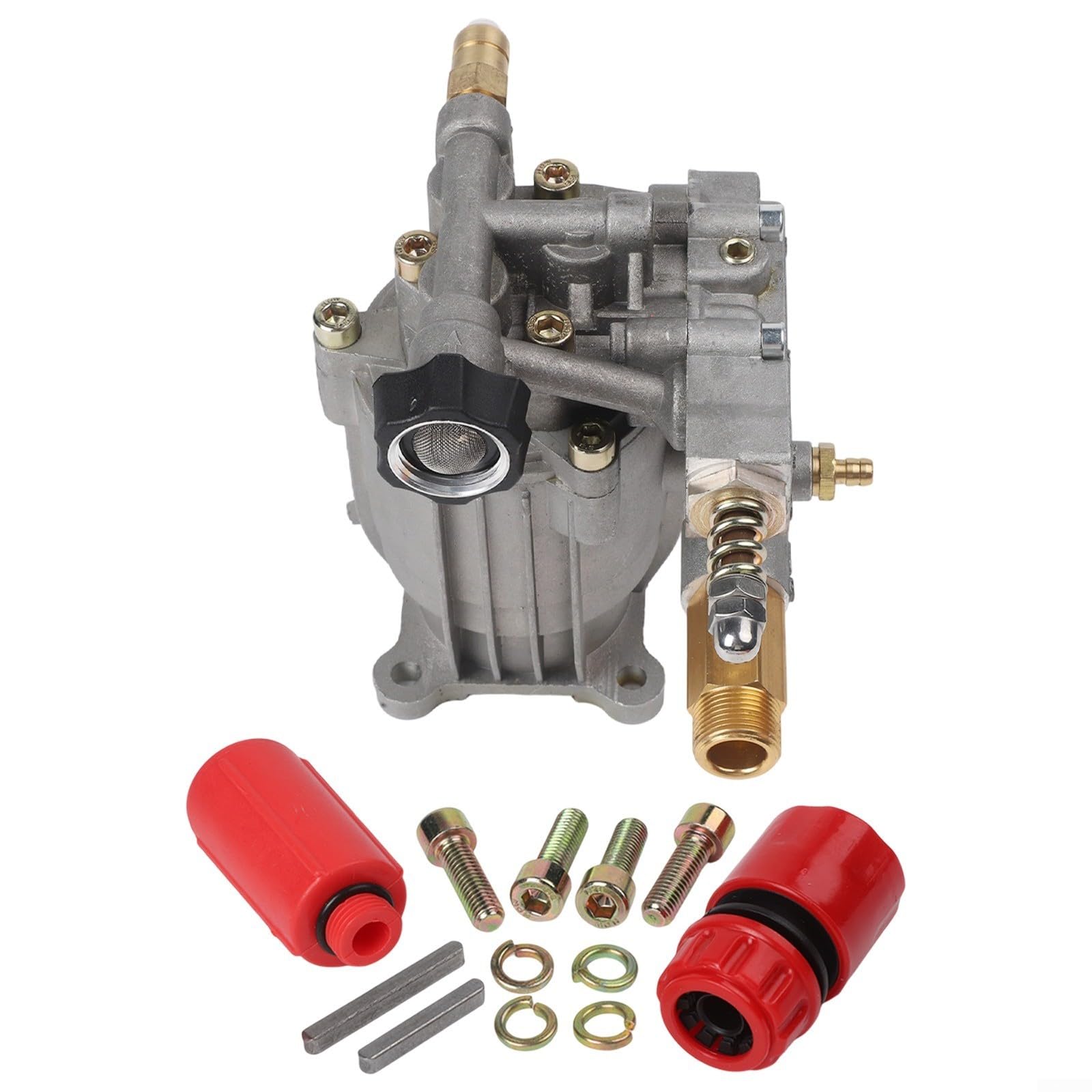 Idropulitrice 3400 PSI con flusso 2. GPM, kit di ricambio albero orizzontale da 3/4 di pollice per idropulitrici a gas, caratteristiche valvola di sfiato termico e design dell'olio pre-riempito