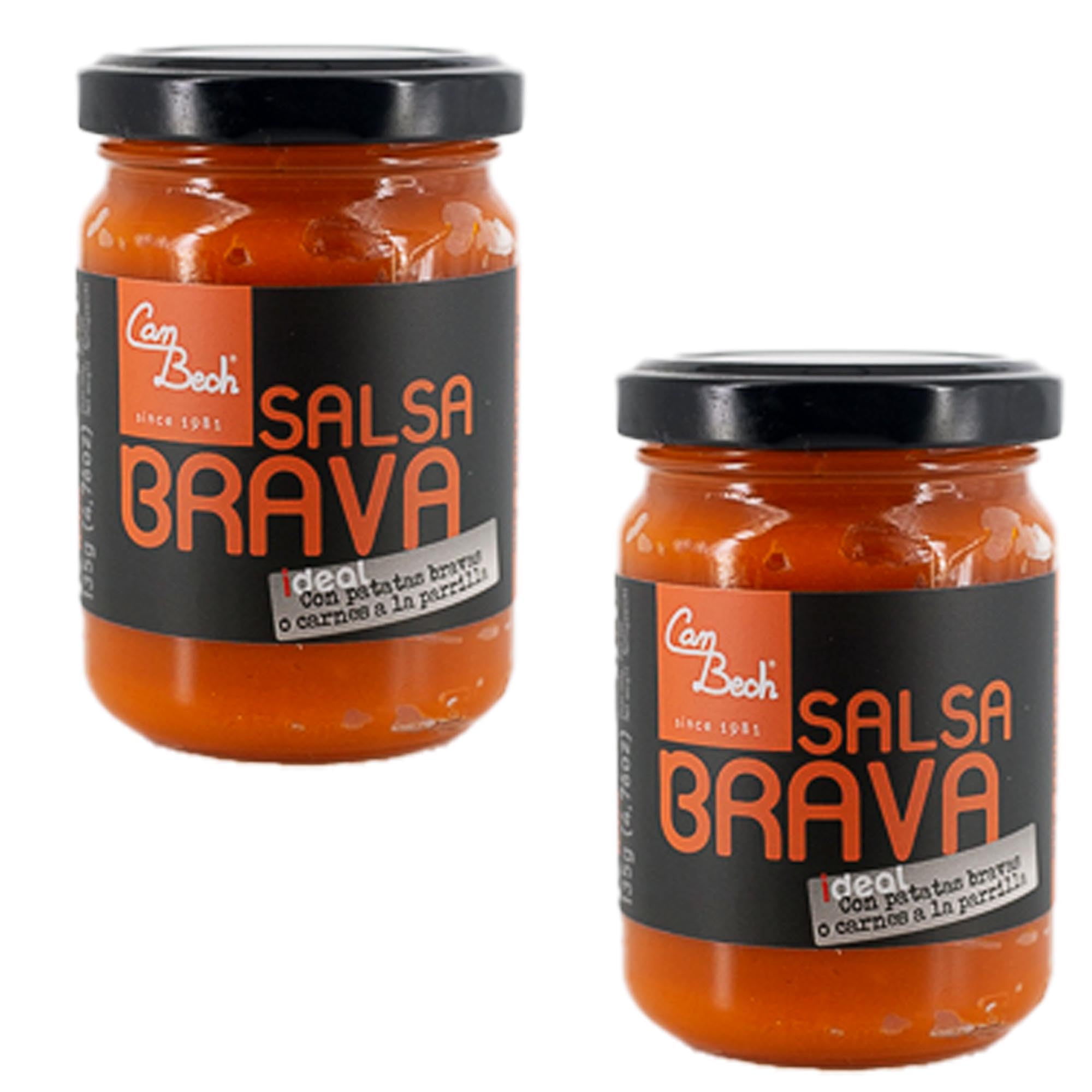 Pack of 2 x 135g Spanish Brava Sauce, Salsa Brava Spicy Tomato Sauce