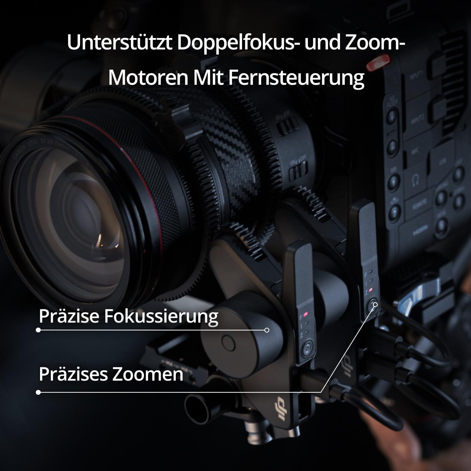 DJI RS 4 Pro 3-Achsen Gimbal-Stabilisator 4,5 kg Nutzlast Doppelfokus Zoom-Motoren