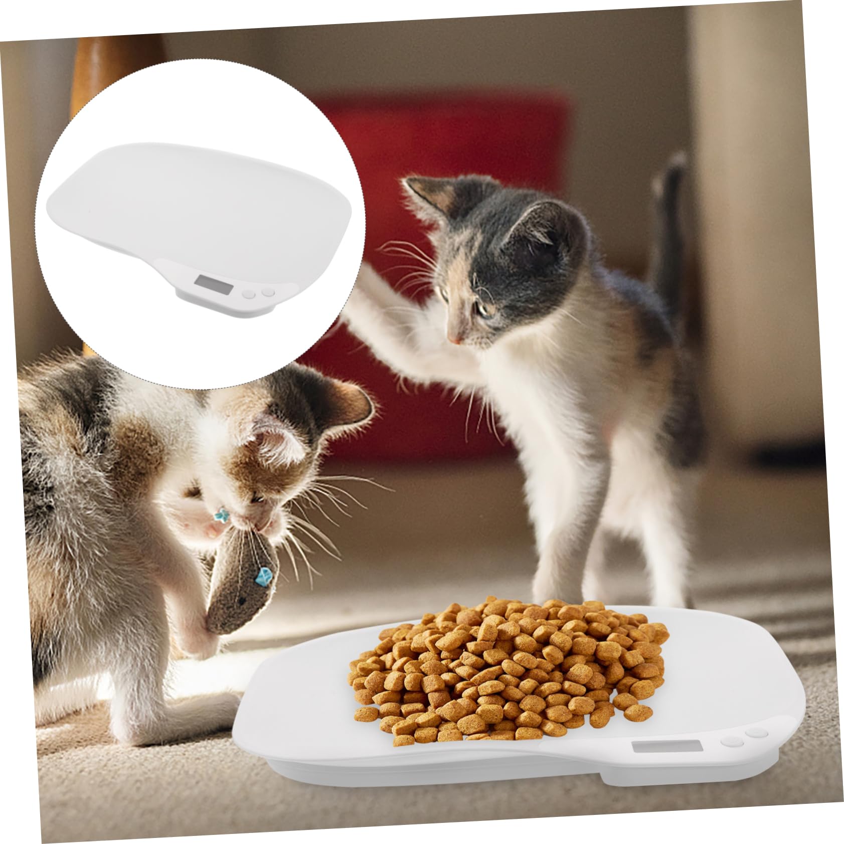 ibasenice Bilancia Elettronica per Animali Domestici Bilancia per Pesare e Gattini