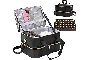 Premium Leather Nail Polish Organizer