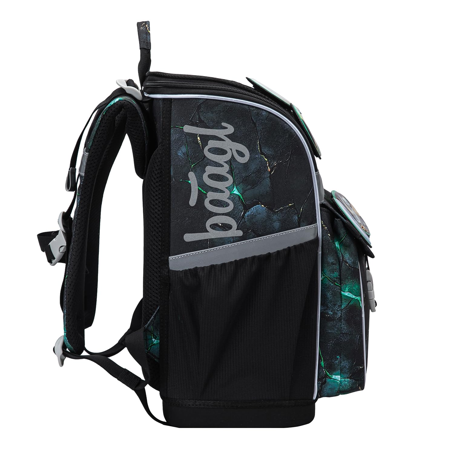 Baagl Schulranzen Jungen Mädchen für 1. Klasse - Ergonomische Schultasche für Kinder - Schulrucksack mit Brustgurt - Grundschule Ranzen Tornister