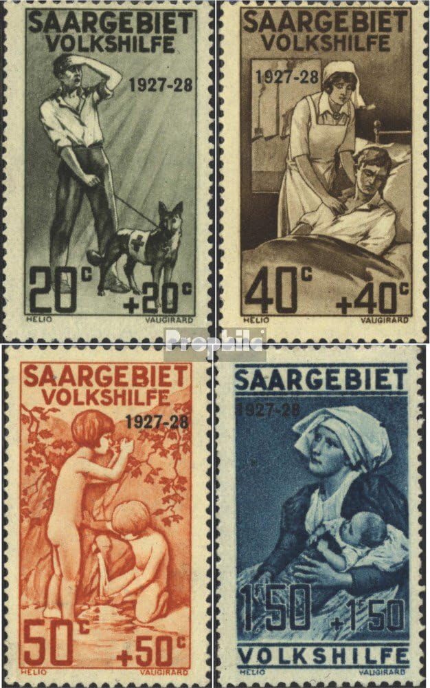 SAAR 122-125 (Complete.Issue.) unmounted Mint/Never hinged ** MNH 1927 volkshilfe: Nursing (II) (Stamps for Collectors) Health