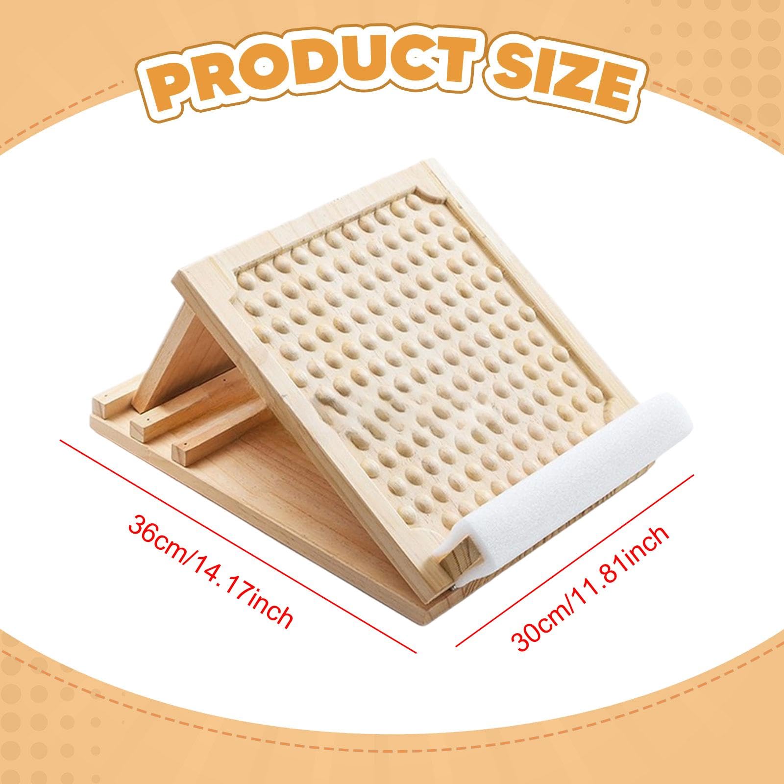 F Fityle Wadendehner Schrägbrett aus Holz, Slant Board mit verstellbare Winkel, Verstellbar Wadenstrecker, Mobility Balance Board für Zuhause Wadenstreckung, Fitnessstudio, Outdoor-Gebrauch