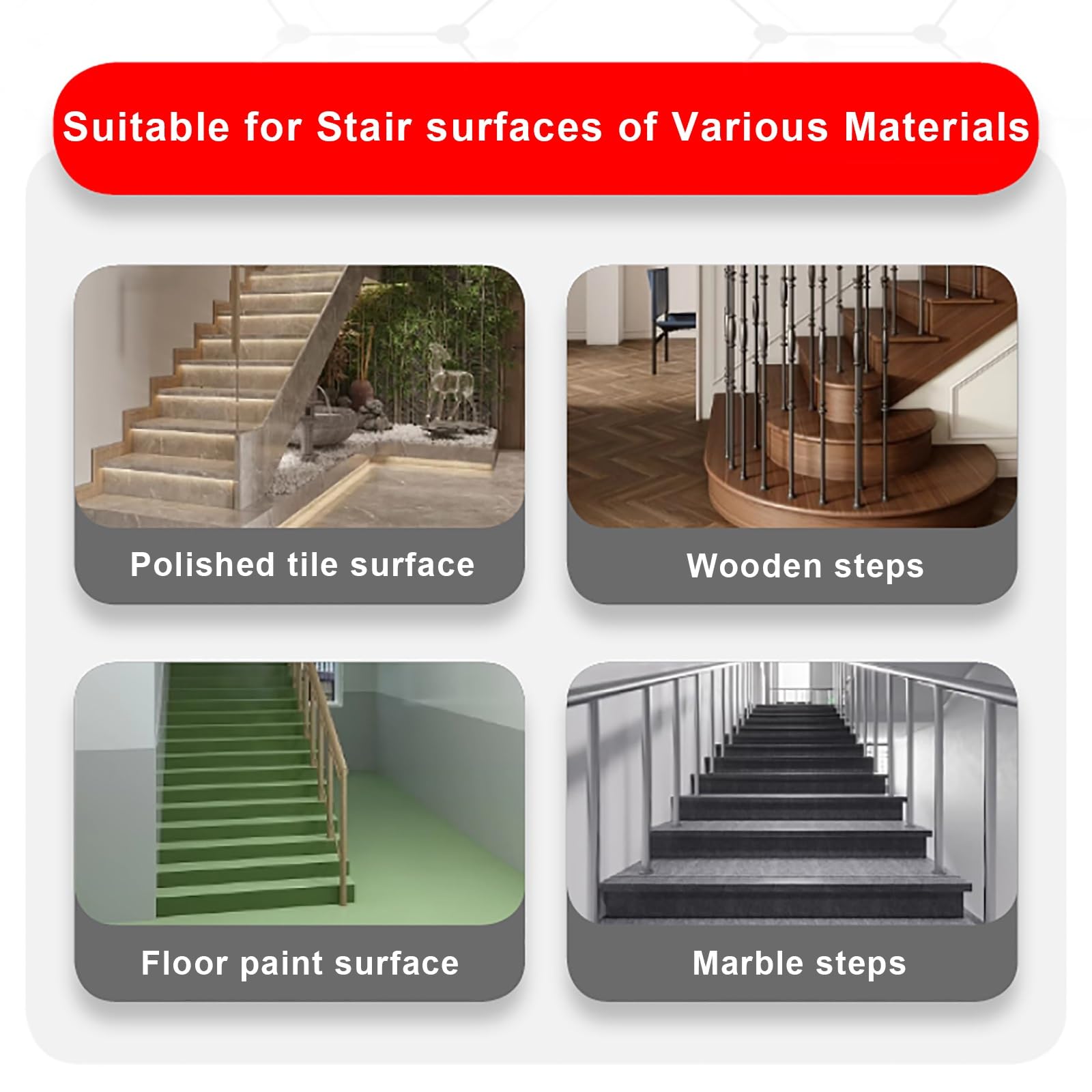Borde de Escalera, Tira de Transición Antideslizante para Escalones, Tira de Protección de Borde de Seguridad Autoadhesiva de PVC en Forma de L, para Exteriores e Interiores, Hogar y Oficina(Yellow,10
