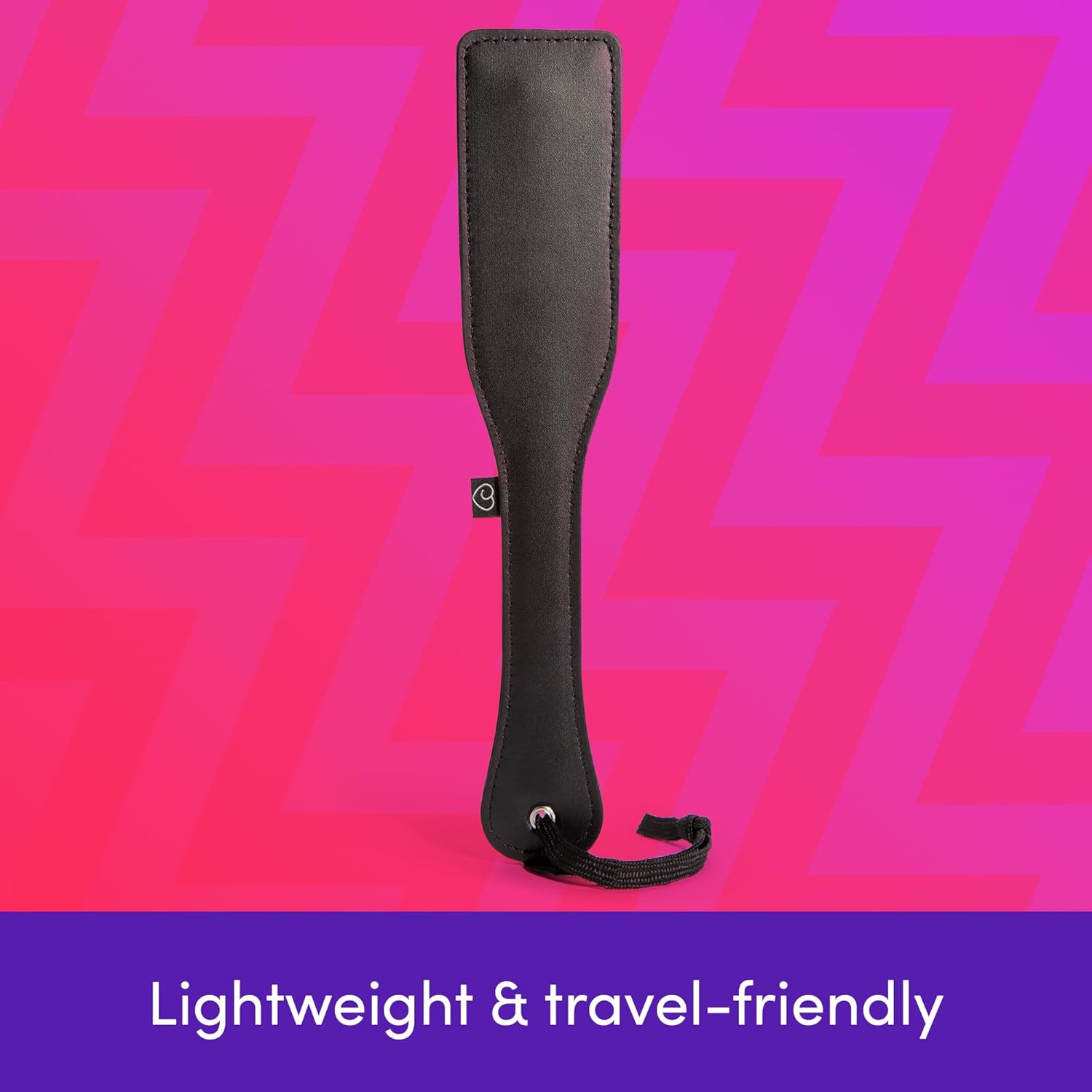 Lovehoney Satin & Leather Spanking Paddle | BDSM Paddle with Dual-Sided Faux Leather & Satin | Fetish Bondage Paddle for Impact Play, Erotic Spanking, Discipline & Roleplay | Kinky Sex Toy for Couples