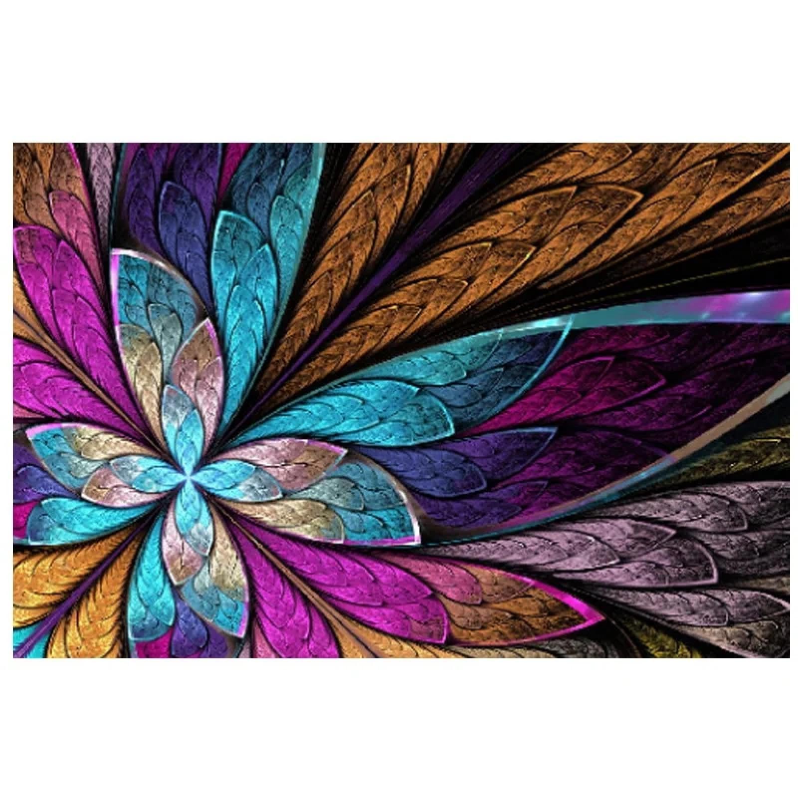 Imagen de mariposa colorida abstracta, arte de pared, pintura en lienzo, impresión de carteles, carteles de estilo nórdico e impresiones, decoración del hogar, 27x36 pulgadas, 70x90cm con marco