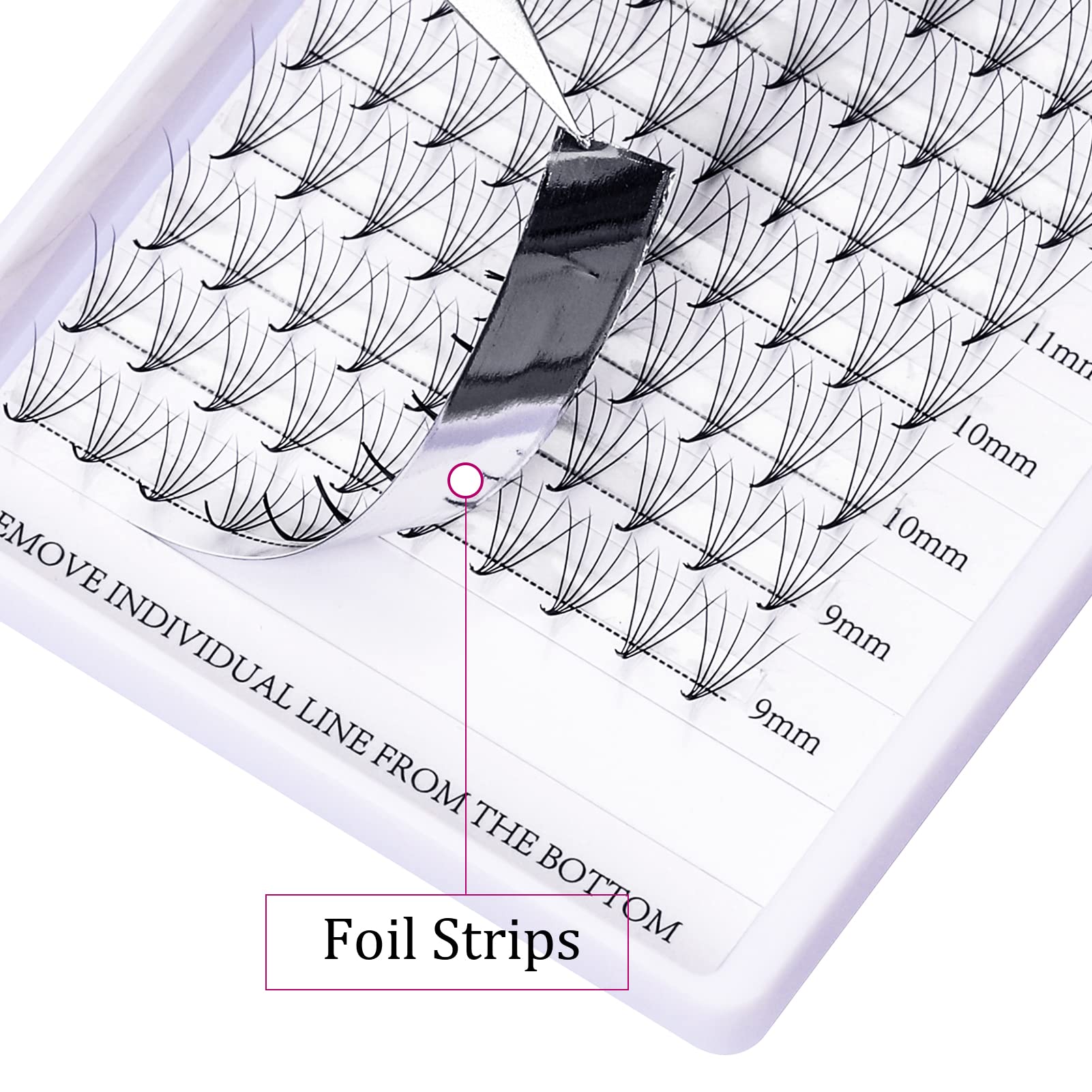 Volumen Ruso 10D 0.07mm C Curl 15mm Prefabricados Extensiones de Pestañas Volume Lashes Extension Ruso Pestañas — view 70