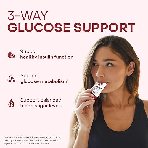 Miniatura 2 de HealthyCell Suplemento de apoyo de glucosa para apoyar el azúcar en sangre equilibrado, berberina, canela y cromo para una función saludable de la
