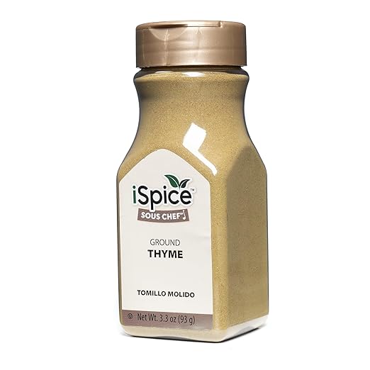 iSpice Thyme fresh Seasonings and Spices for Cooking, 3.3 Ounce dried thyme herb Seasoning, Fine Ground thyme fresh thyme dry Seasoning (93g - Pack Of 1) | iSpice
