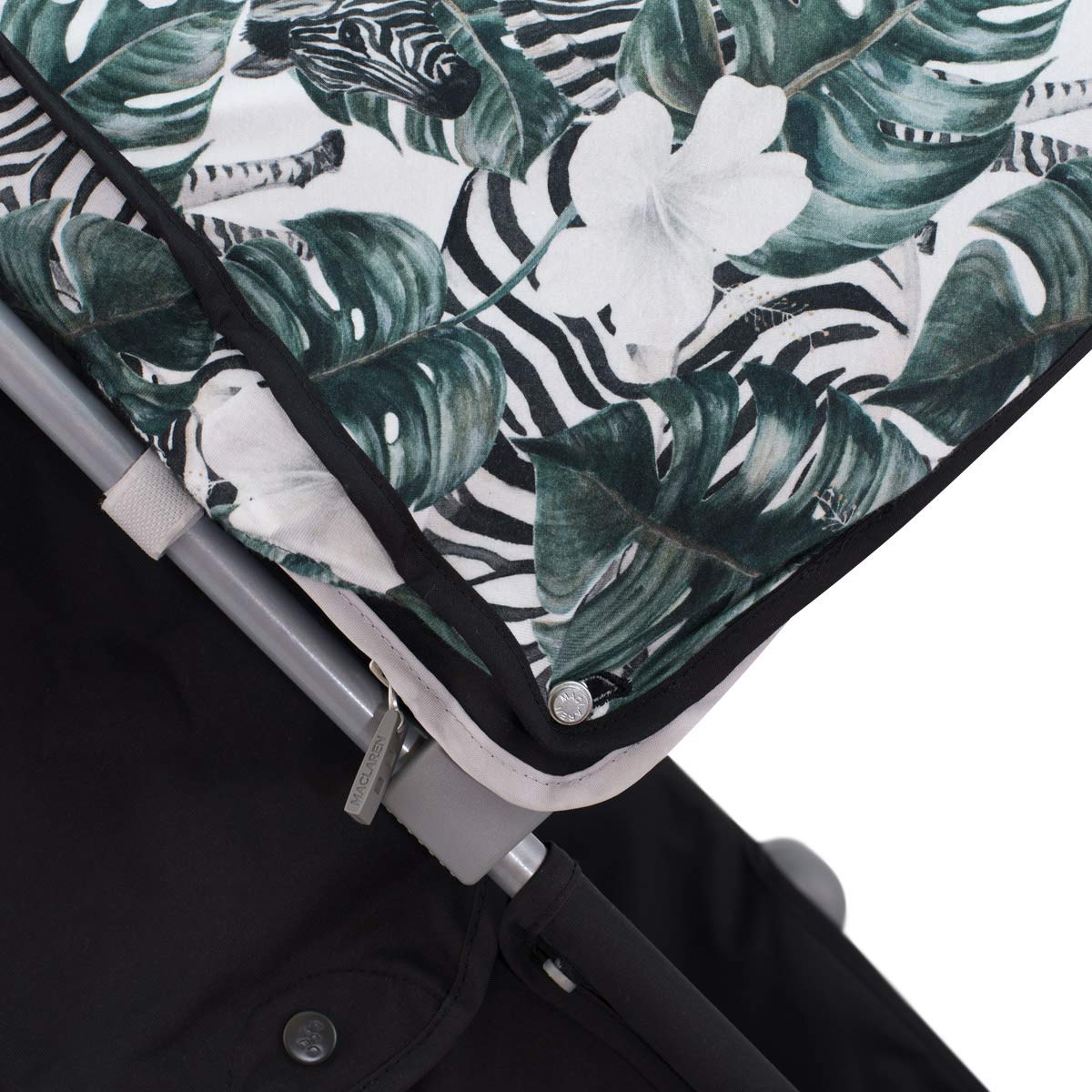 JYOKO KIDS Cubre capota de algodón Compatible con Maclaren Quest, Techno y Xt (ZEBRA)