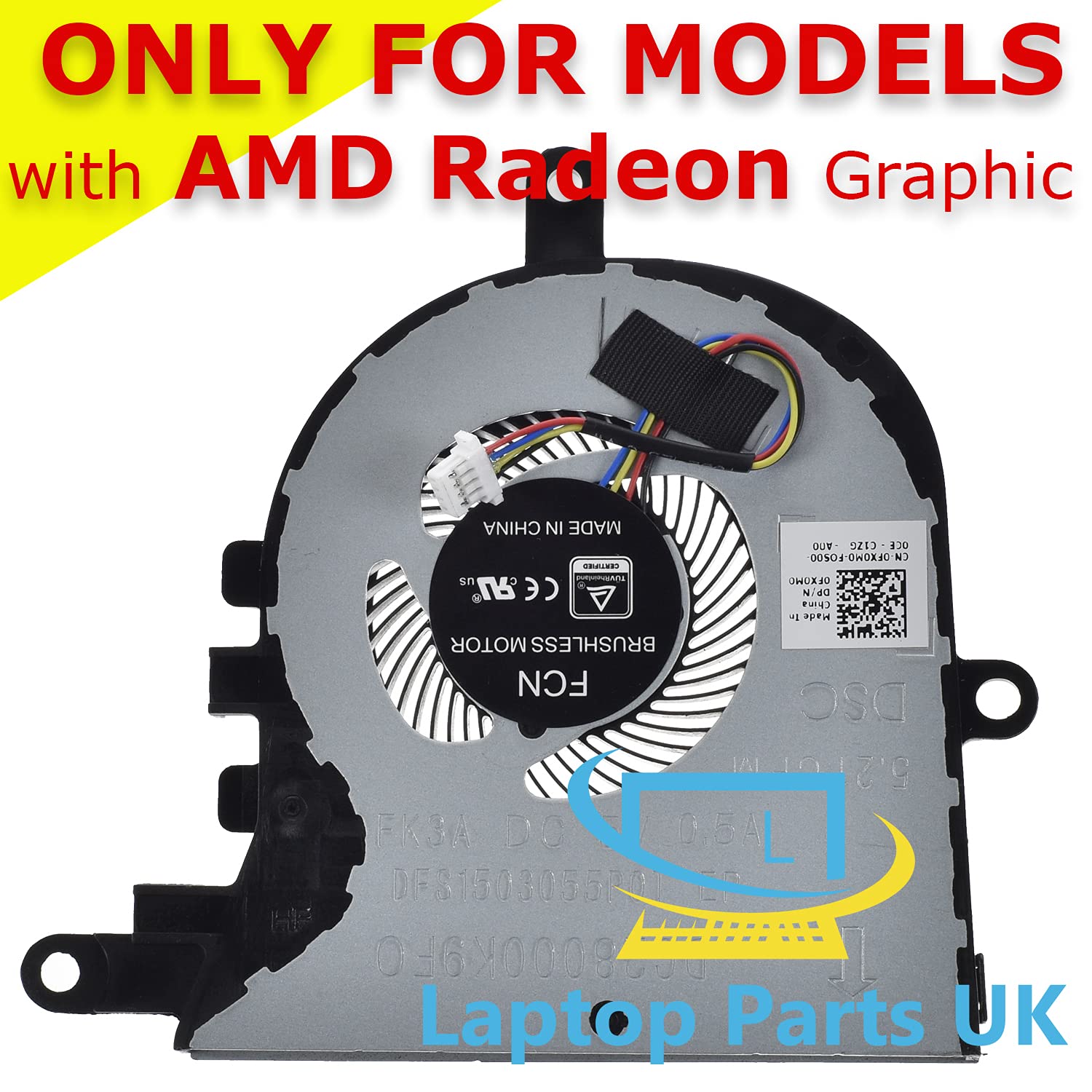 Ventola CPU Con Dissipatore Dell OEM Per Latitude 3590 E Inspiron 5570 – Modello FX0M0, Usata