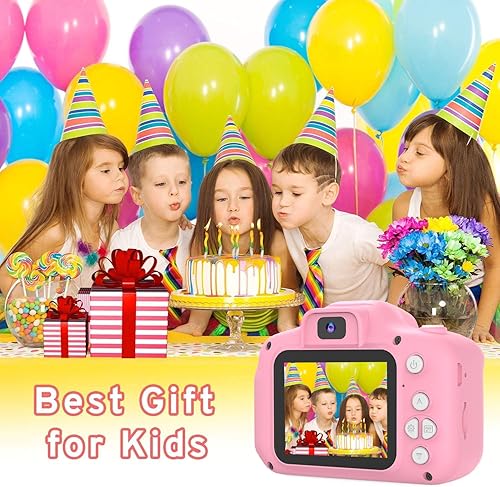 Miniatura 7 de PROGRACE Cámara digital para niños, cámara para niños de 40 MP FHD 1080P con zoom 4-16X y antivibraciones, pantalla IPS HD, juguetes de cumpleaños