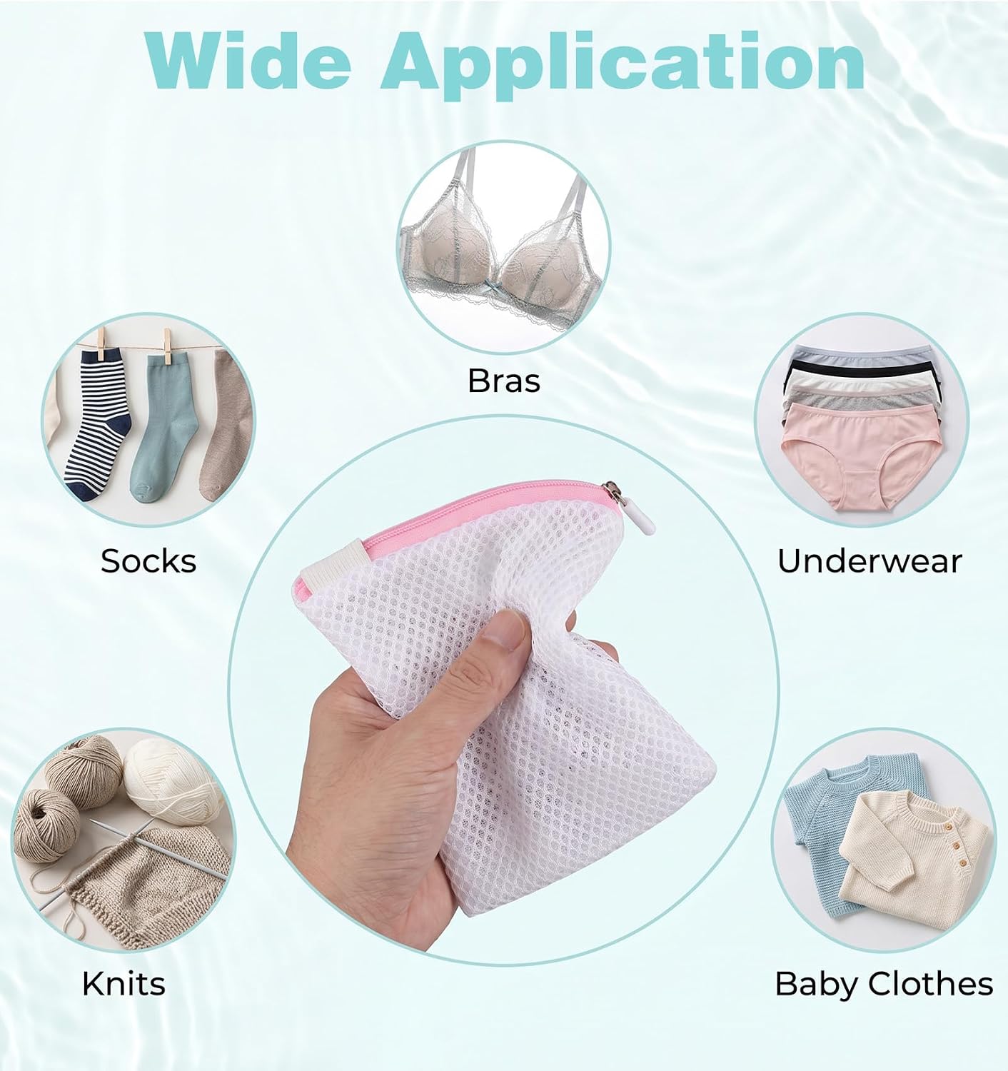 5 Pack Small Laundry Bags Mesh Wash Bags, Mesh Laundry Bags Small