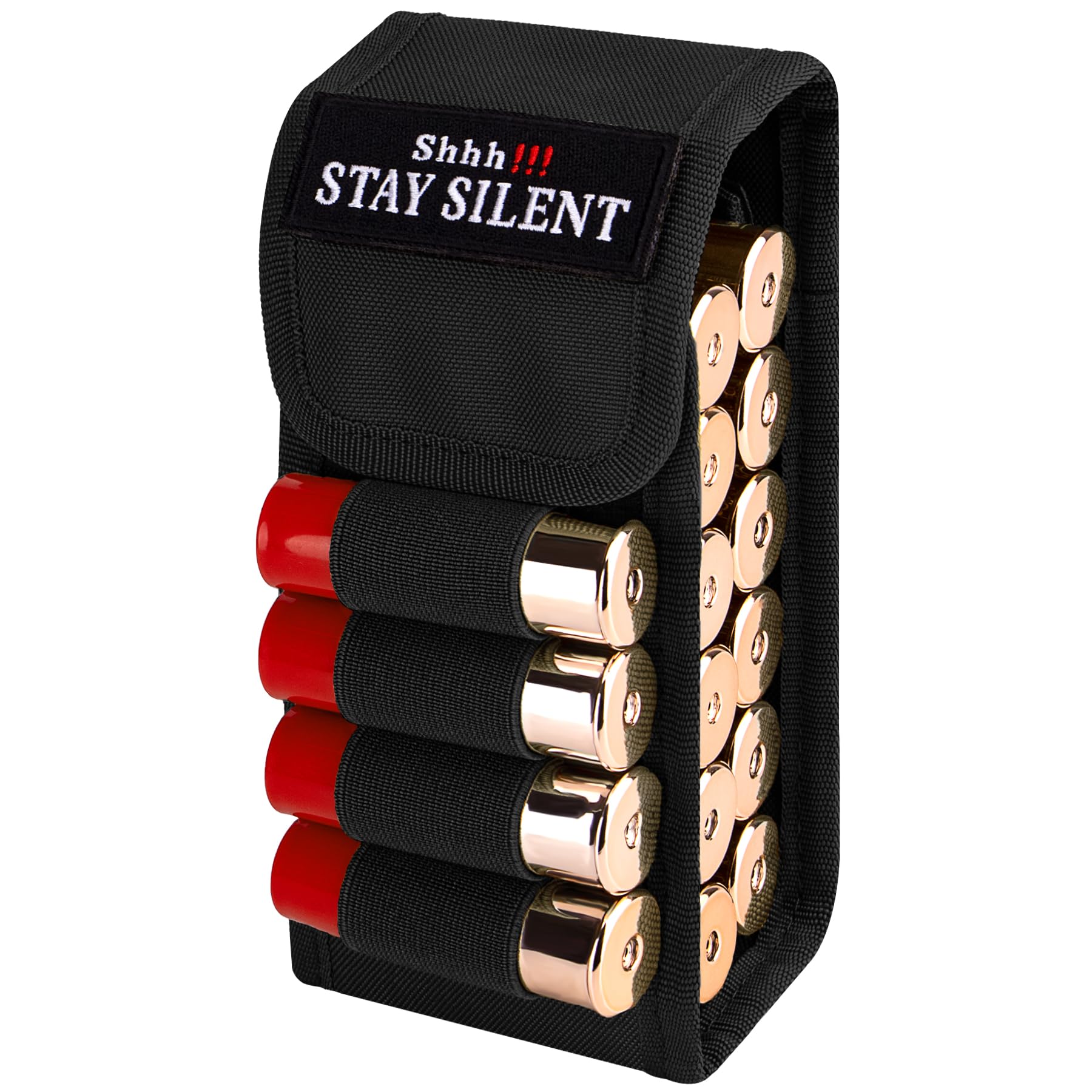 bvya 16 Round Quick Access Shotgun Shotshell Ammunition Reload Molle Pouch Holder for 12 Gauge/20G