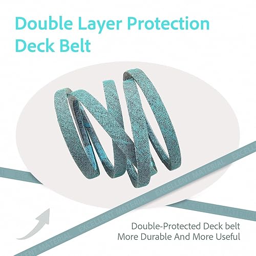 Miniatura 5 de Neryera Correa de transmisión de cortacésped de cubierta de 46 pulgadas 754-04219 954-04219 para Cub Cadet Troy-Bilt MTD 12 pulgadas x 103 14