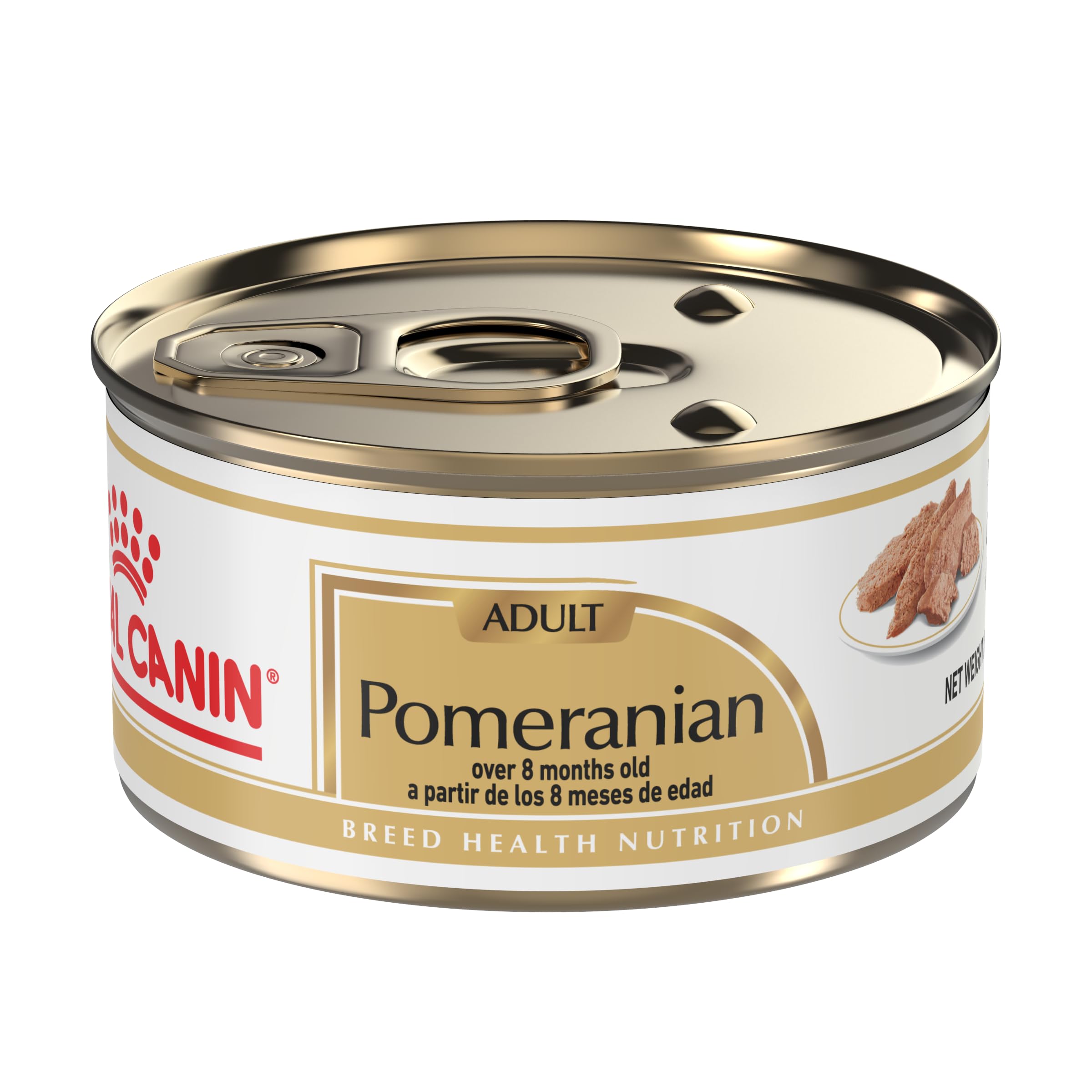 Royal Canin Breed Health Nutrition Pomeranian Adult Loaf in Sauce Canned Dog Food, 3 oz can (24-count)