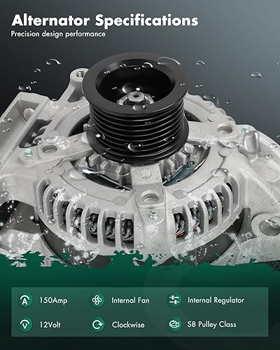 Miniatura 2 de SCITOO Alternador para alternadores 11352 apto para Toyota para Sequoia 2008-2022, para Toyota para Tundra 2007-2021 11352 27060-0S020 400-52393
