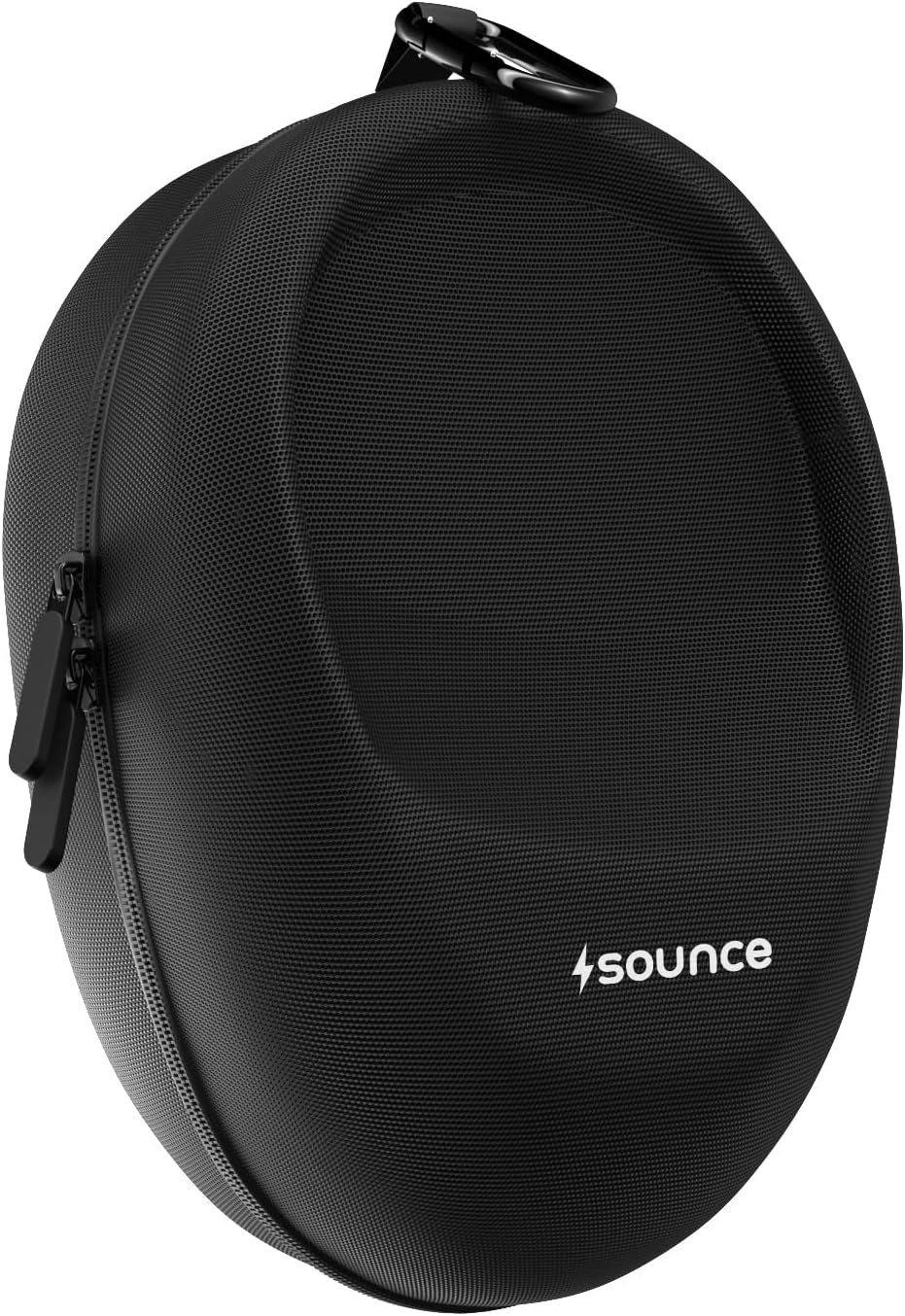 Sounce Hard Shell EVA Headphone Carrying Case for Universal Oversized Over-Ear Headset,Travel Headphone Bag Shockproof, Water Repellent, Anti-Pressure Portable Protective Pouch/Storage Bag, (Black)