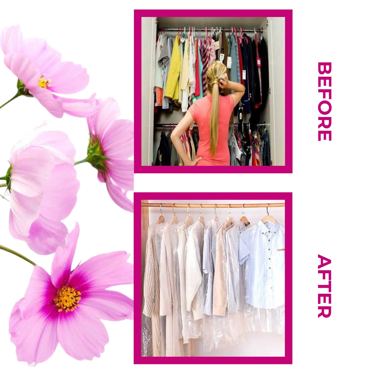 Custodie Copriabiti Trasparenti Anti Polvere E Tarme - 10 Pezzi Per Giacche E Abiti - Foto 10